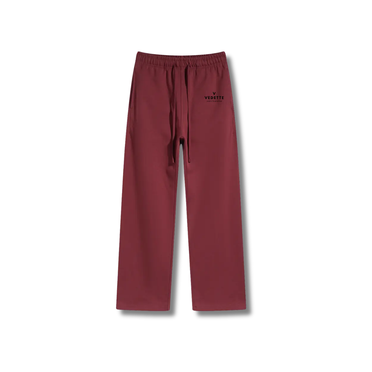 Dark Red Pants – With Logo – Unisex Premium Fit