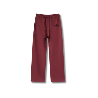 Dark Red Pants – With Logo – Unisex Premium Fit