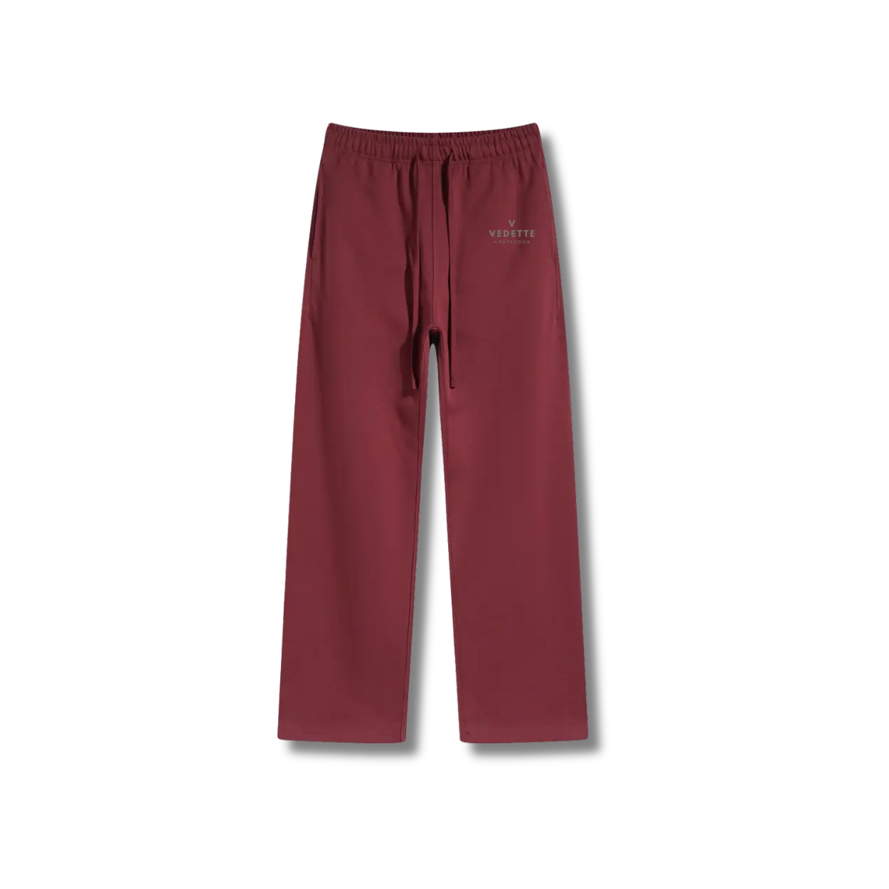 Dark Red Pants – With Logo – Unisex Premium Fit