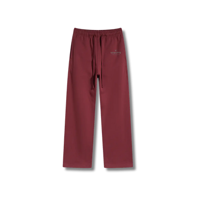 Dark Red Pants – With Logo – Unisex Premium Fit