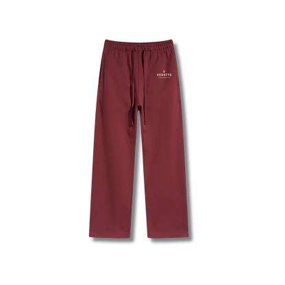 Dark Red Pants – With Logo – Unisex Premium Fit