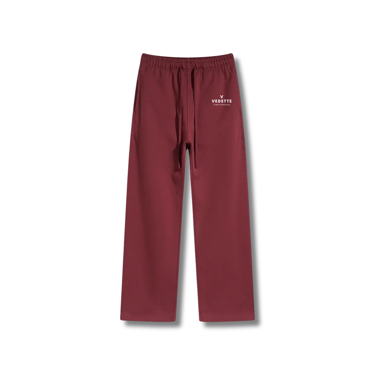 Dark Red Pants – With Logo – Unisex Premium Fit