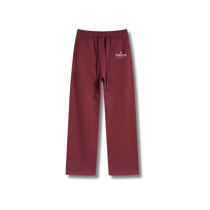 Dark Red Pants – With Logo – Unisex Premium Fit