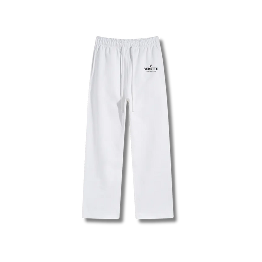 White Pants – With Logo – Unisex Premium Fit