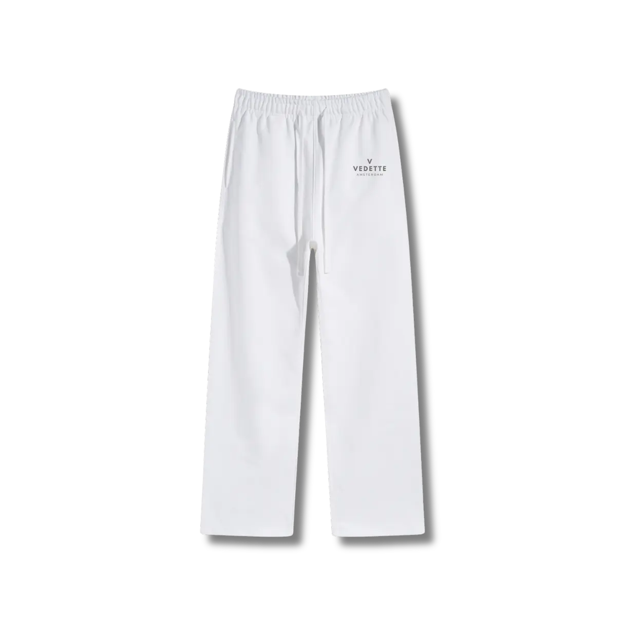 White Pants – With Logo – Unisex Premium Fit