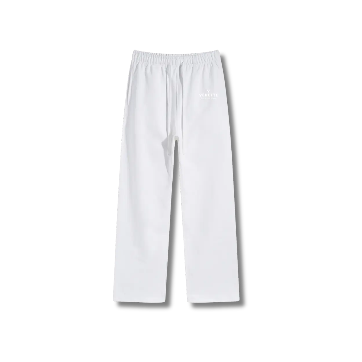 White Pants – With Logo – Unisex Premium Fit