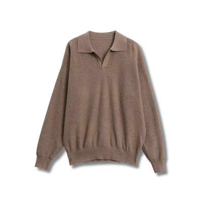 Vedette Polo Knit Sweater – Timeless Comfort – 100% Cotton