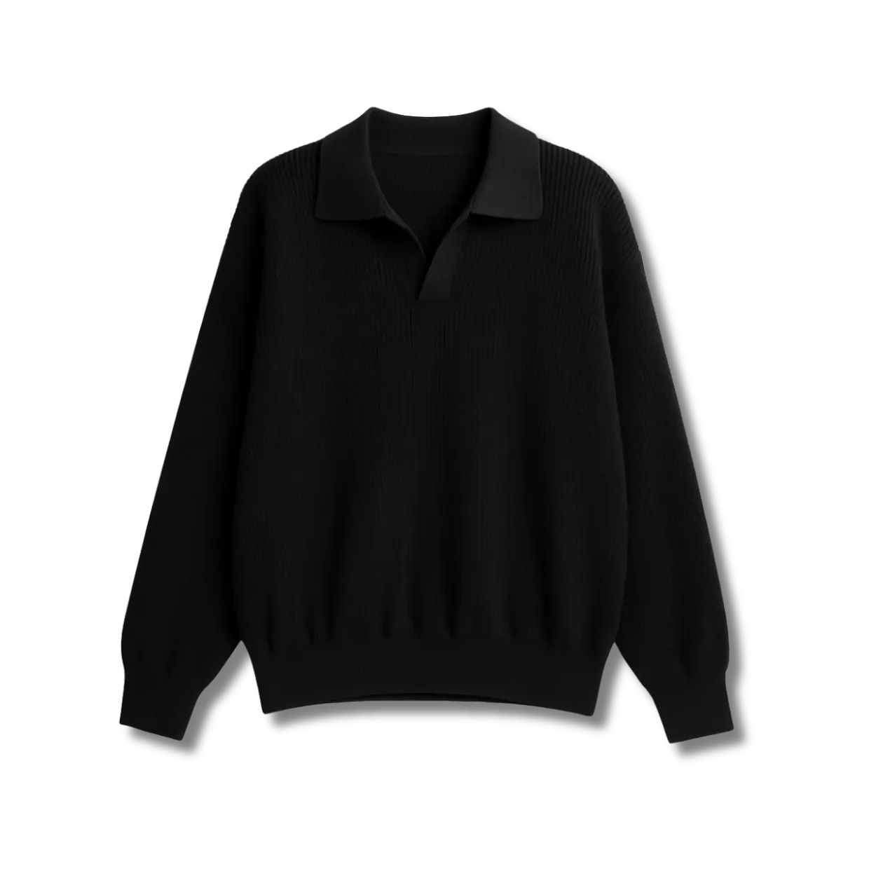 Vedette Polo Knit Sweater – Timeless Comfort – 100% Cotton