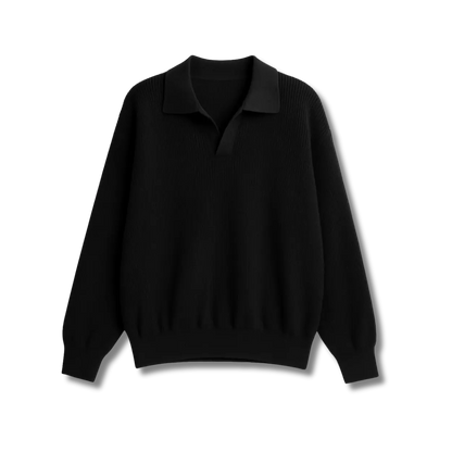 Vedette Polo Knit Sweater – Timeless Comfort – 100% Cotton